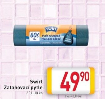 Zatahovací pytle na odpadky 60 l Swirl
