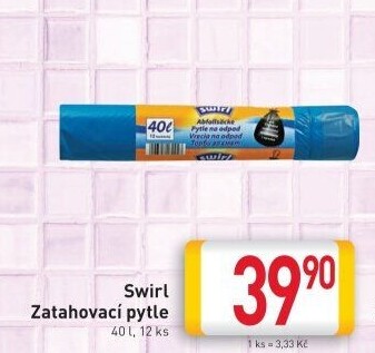 Zatahovací pytle na odpadky40 l Swirl