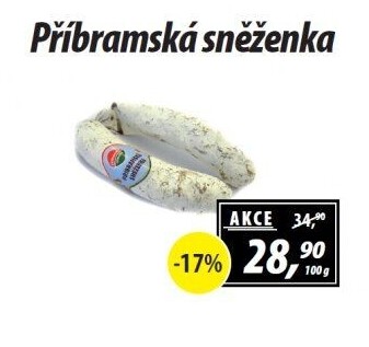 Klobása Příbramská sněženka Příbramská uzenina