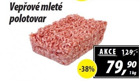 Maso mleté vepřové
