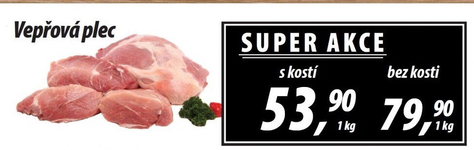 Vepřová plec s kostí