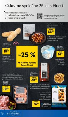 akční leták Tesco 3.11.2021-9.11.2021