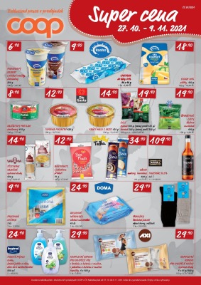 akční leták COOP 1.11.2021-9.11.2021