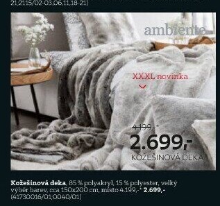 KOŽEŠINOVÁ DEKA