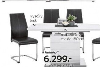 VÝSUVNÝ STŮL