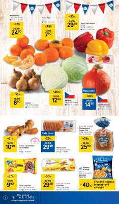 akční leták Tesco 3.11.2021-9.11.2021