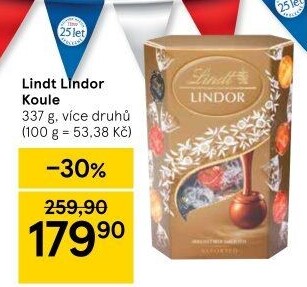 Bonboniéra Pralinky Lindor Lindt