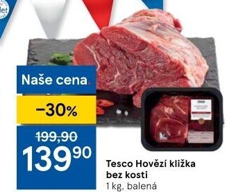 Hovězí kližka bez kosti Tesco