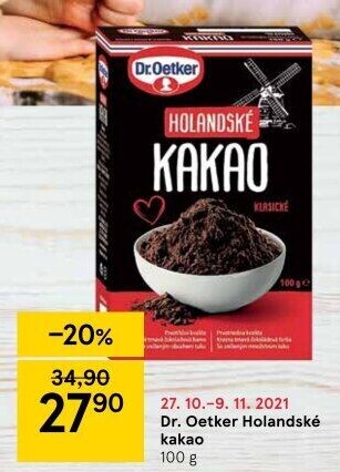 Kakao holandské Dr. Oetker