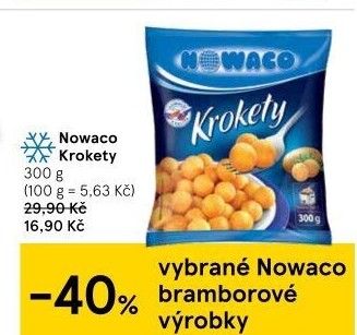Krokety mražené Nowaco