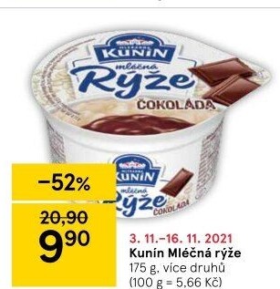 Mléčná rýže Kunín