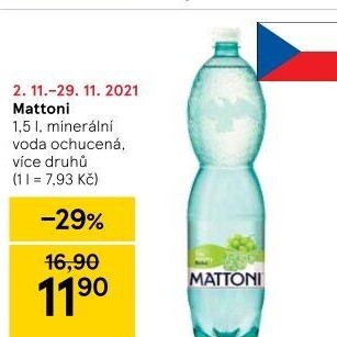 Ochucená voda Mattoni