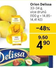 Oplatky celomáčené Delissa Orion