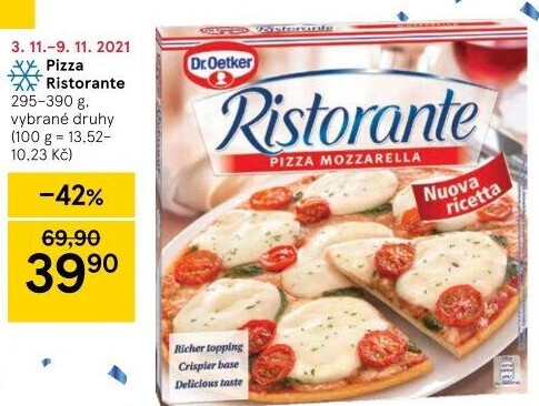 Pizza mražená Ristorante Dr. Oetker