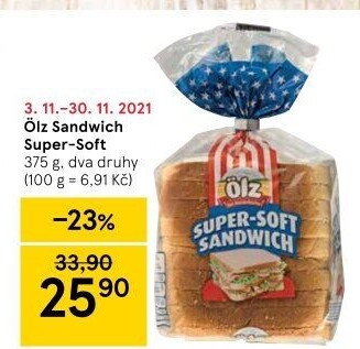 Toustový chléb Sandwich Soft Ölz