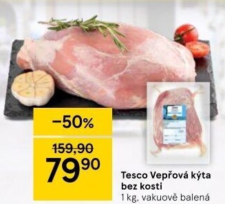 Vepřová kýta bez kosti Tesco