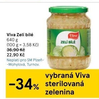 Zelí bílé sterilované Viva Gourmet