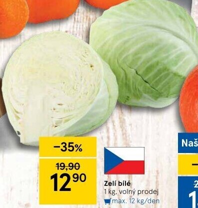 Zelí hlávkové bílé