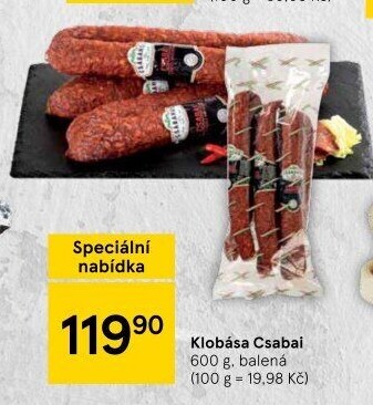 Čabajská klobása Csabai Csabahús