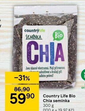 Chia semínka bio Country Life
