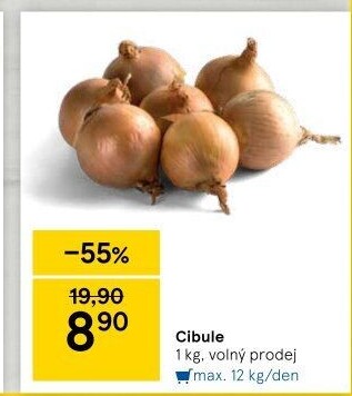Cibule kuchyňská žlutá