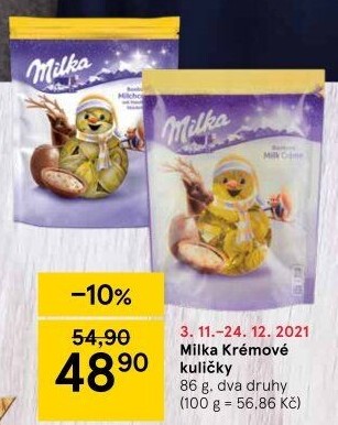 Čokoládová vajíčka mini Milka