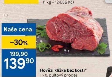 Hovězí přední bez kosti - kližka