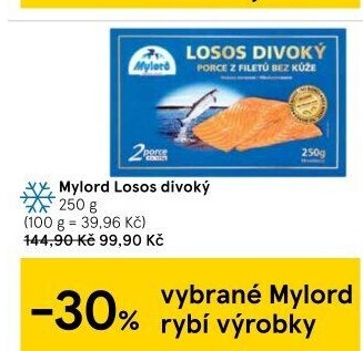 Losos divoký filety mražený Mylord