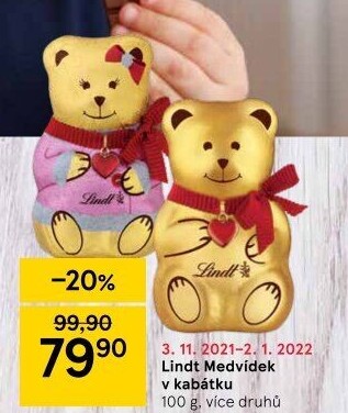 Medvídek čokoládový Lindt