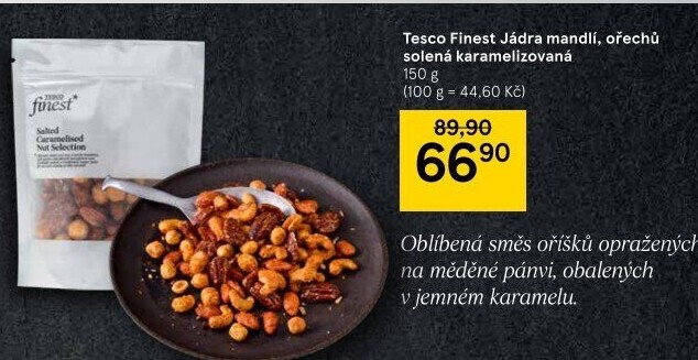 Ořechy karamelizované Tesco Finest