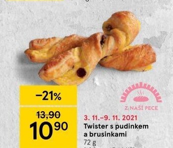 Pečivo sladké Twister