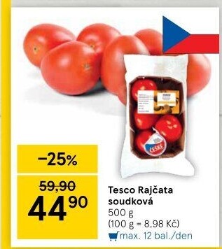 Rajčata soudková Tesco