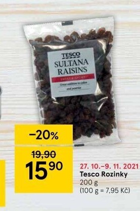 Rozinky Tesco