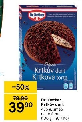 Směs na krtkův dort Dr. Oetker