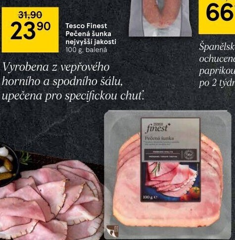 Šunka pečená nejvyšší jakosti Tesco Finest