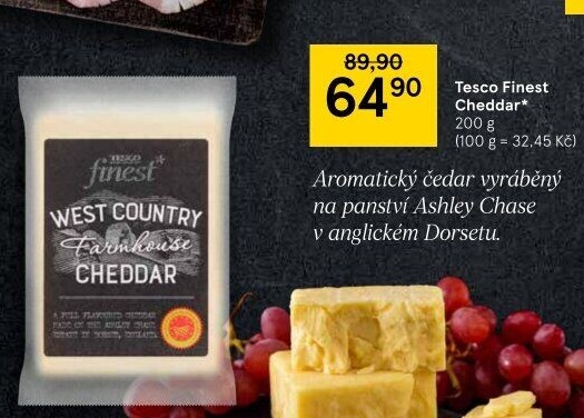 Sýr Cheddar Tesco Finest