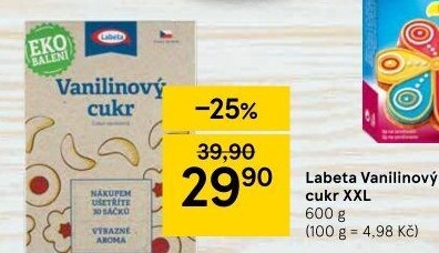 Vanilínový cukr Labeta