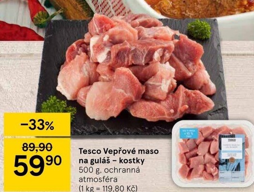 Vepřové maso na guláš Tesco