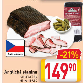 Anglická slanina Kostelecké uzeniny