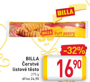 Těsto listové Billa