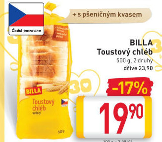 Toustový chléb Billa