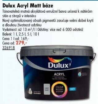 Barva interiérová Acryl Matt Dulux