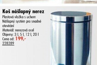Nerezový odpadkový koš