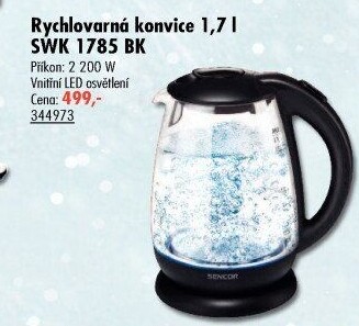 Rychlovarná konvice Sencor SWK 1785BK