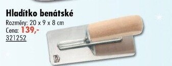Zednické hladítko Ciret