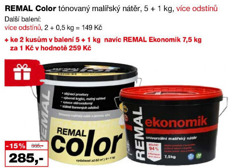 Malířský nátěr Color Remal