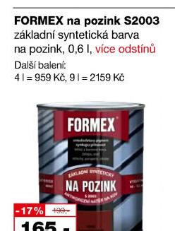 Základ na pozink Formex Barvy a laky Hostivař