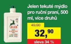 Tekuté mýdlo na ruční praní Jelen