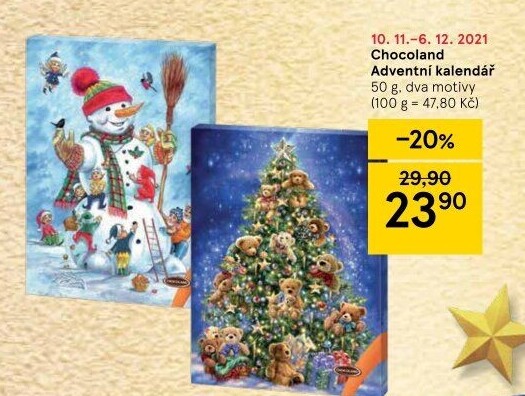 Adventní kalendář Chocoland