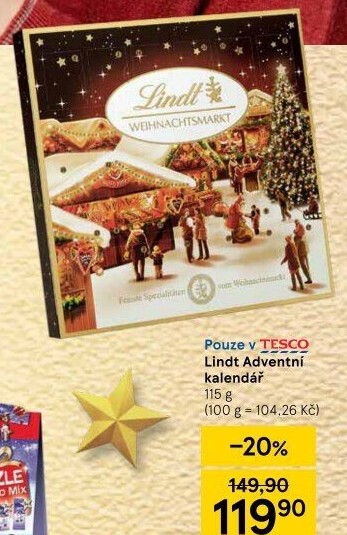 Adventní kalendář Lindt